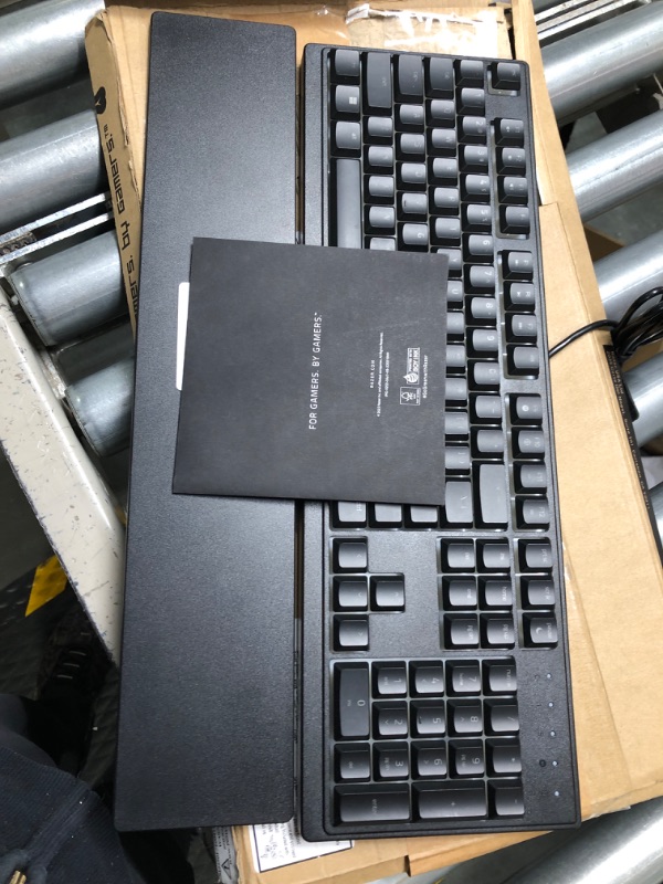 Photo 1 of Razer Ornata V3 X Gaming Keyboard: Low-Profile Keys - Silent Membrane Switches - Spill Resistant - Chroma RGB Lighting - Ergonomic Wrist Rest - Classic Black (Renewed)
