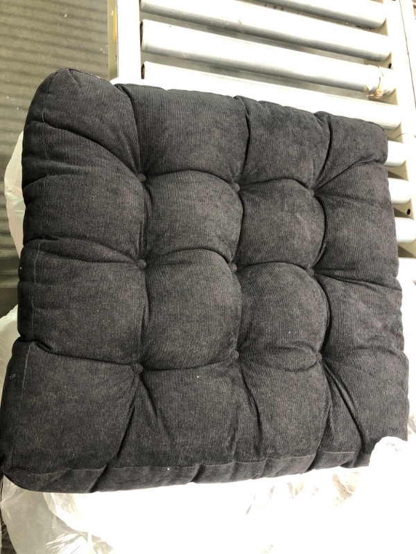 Photo 1 of Black outdoor cushion (21in x 21in)