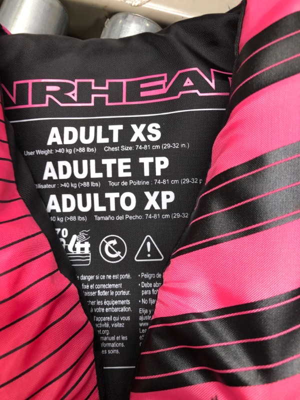Photo 4 of Airhead Trend Life Vest | Youth, Men's and Women's in Pink or Blue X-small Pink