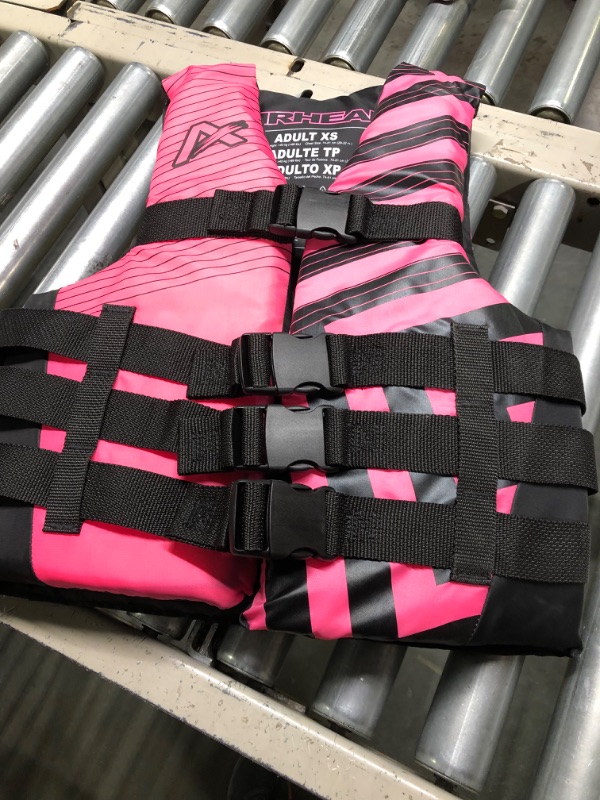 Photo 3 of Airhead Trend Life Jacket, Coast Guard Approved, Men's, Women's and Youth Sizes Life Jacket Small/Medium Pink