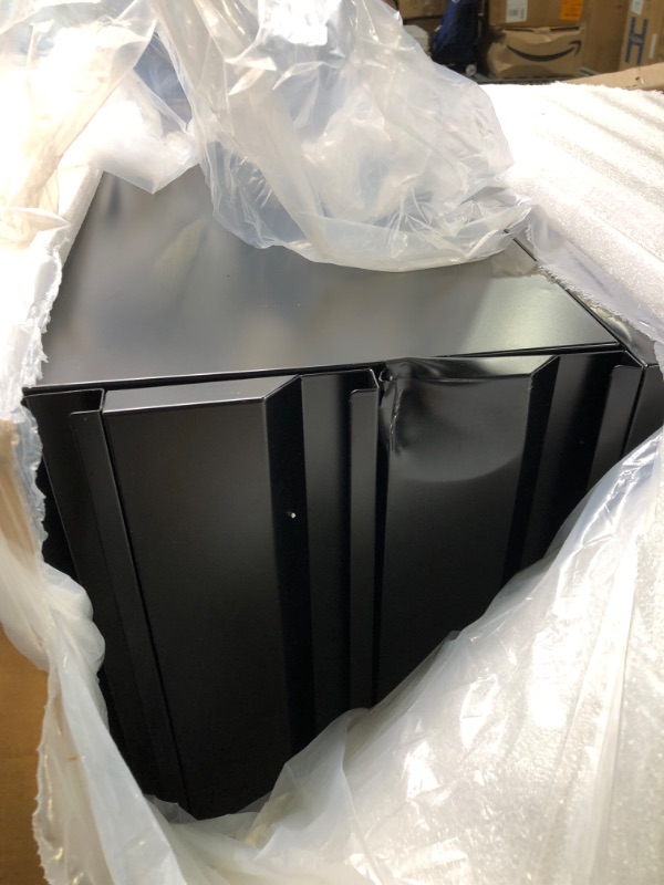 Photo 1 of IKIMI 3 Drawer Mobile File Cabinet Under Desk Metal Filing Cabinet on Wheels Black Vertical File Cabinet with Lock Office Rolling Storage Cabinets for Legal/Letter/A4 File Fully Assembled Black 3 drawer-fully assembled