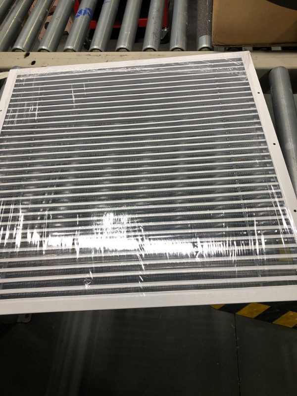 Photo 3 of 22.5"w X 22.5"h Return Air Vent Cover, Hon&Guan Aluminum Alloy Shed Vents for Interior Doors, Cold Air Return Vent Cover [Outer Dimensions: 24”x 24”h]. 24" x 24" Aluminum Alloy