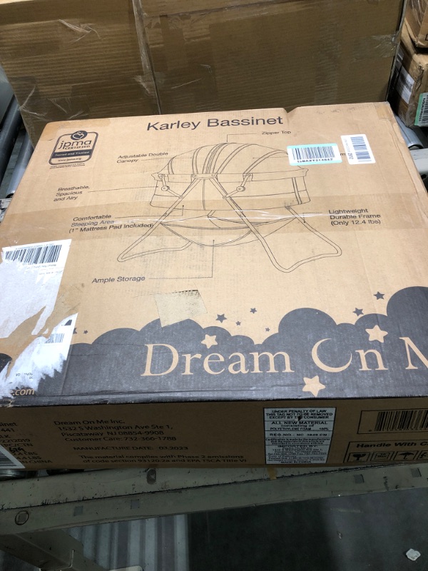 Photo 1 of Dream On Me Karley Bassinet in Black