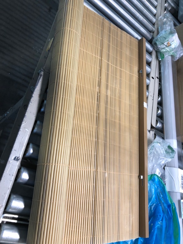 Photo 3 of 10 x 9.5 Inch Plastic Beige Makisu/Sushi Rolling Mat