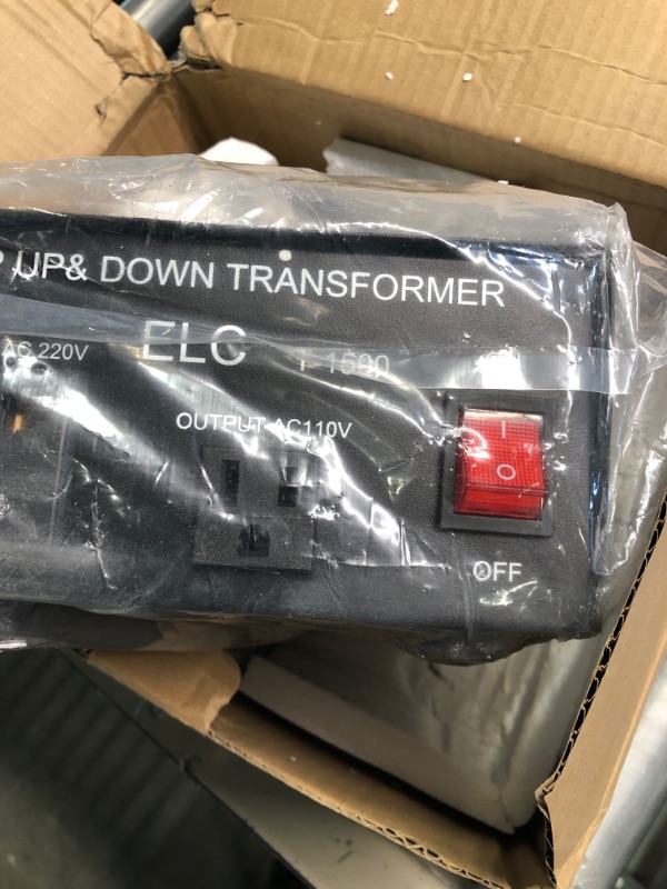 Photo 3 of ELC T Series 1500+ Watt Voltage Converter Transformer - Step Up/Down - 110v to 220v / 220v to 110v Power Converter - Circuit Breaker Protection, CE Certified [3-Years Warranty] 1500 Watt