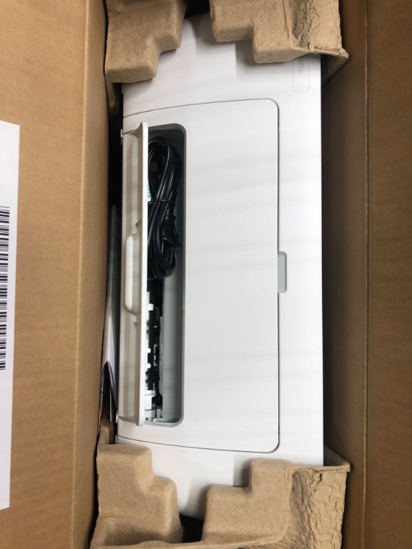 Photo 1 of HP DeskJet 2755e Wireless Color All-in-One Printer with bonus 6 months Instant Ink (26K67A), white