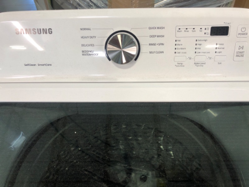 Photo 3 of Samsung WA45T3200AW 4.5 cu. ft. Top Load Washer with Vibration Reduction Technology