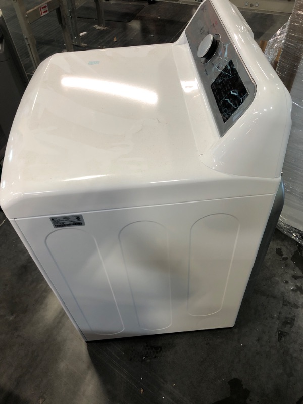 Photo 6 of LG DLG7301WE 7.3 Cu. Ft. White Ultra Large Capacity Smart Top Load Gas Dryer