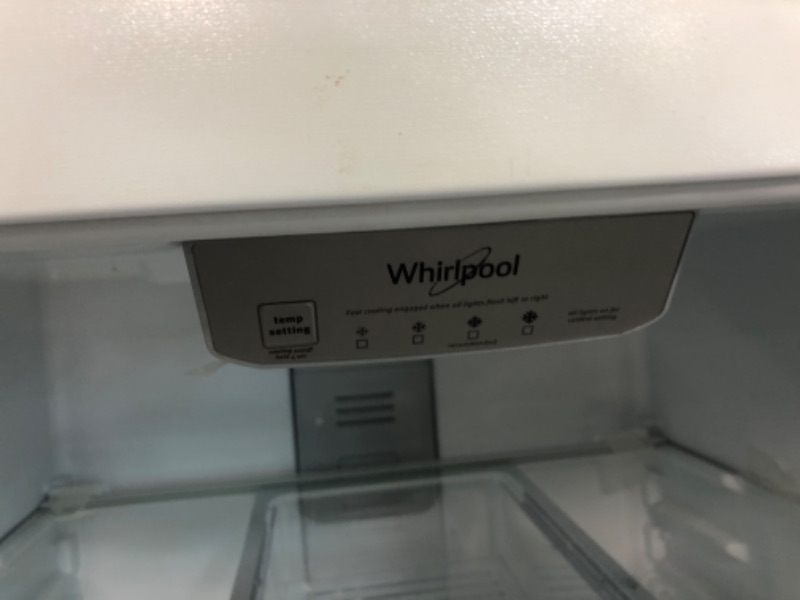 Photo 4 of Whirlpool. Ft. Top Mount Refrigerator With Factory Installed Ice Maker - White 