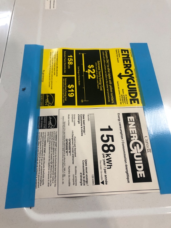 Photo 7 of GE GFW550SSNWW 28" Front Load Washer with 4.8 cu. ft. Capacity UltraFresh Vent System with OdorBlock Microban Antimicrobial Technology and Built-in WiFi in White