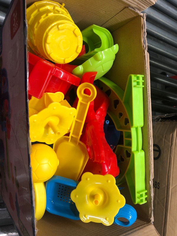 Photo 1 of Bennol Kids Sand Water Table Toys for Toddlers, 4 in 1 Outdoor Sand and Water Play Table Beach Toys for Kids Boys Girls, Water Activity Tables Summer Toys for Outside Backyard for Toddlers Age 3-5 4-in-1