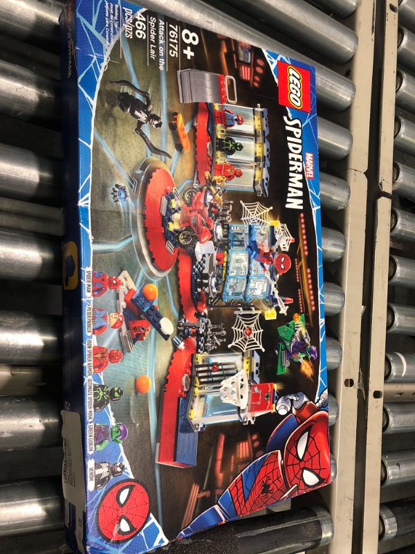 Photo 2 of LEGO Marvel Spider-Man Attack on The Spider Lair 76175 Cool Building Toy, Featuring The Spider-Man Headquarters; Includes Spider-Man, Green Goblin and Venom Minifigures, New 2021 (466 Pieces) Standard Packaging