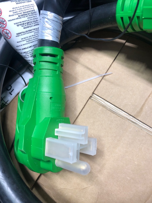 Photo 1 of RVGUARD 50 Amp 25 Foot RV Extension Cord, Heavy Duty STW Cord with LED Power Indicator and Cord Organizer, NEMA 14-50P/R Standard Plug, Green, ETL Listed 25 Feet Green 50 Amp