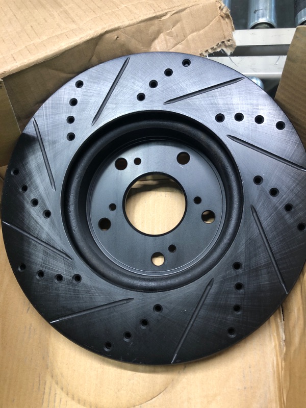 Photo 1 of R1 Concepts Front Brakes and Rotors Kit |Front Brake Pads| Brake Rotors and Pads| Ceramic Brake Pads and Rotors |Hardware Kit |fits 2013-2021 Honda Accord
