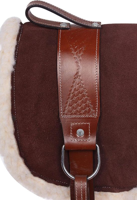 Photo 1 of Acerugs New Western English Horse Riding Bareback PAD Premium TREELESS Saddle Leather Stirrups Comfy Horse Saddle TACK