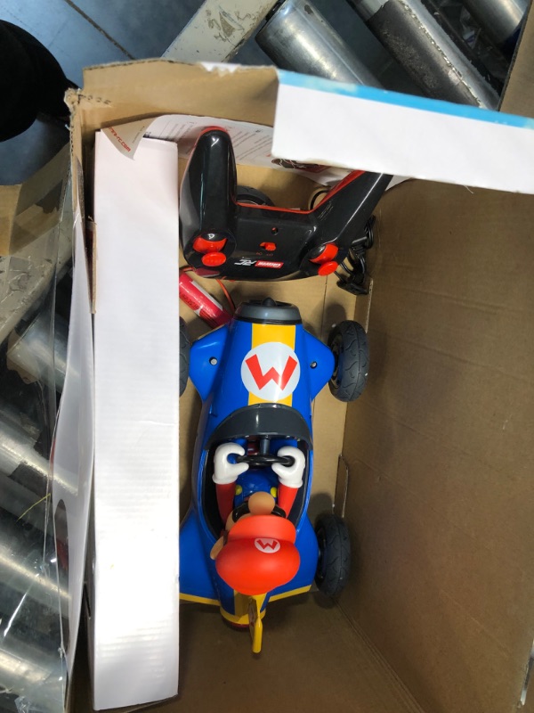 Photo 4 of Carrera 181066 RC Official Licensed Kart Mach 8 Mario 1: 18 Scale 2.4 Ghz Remote Radio Control Car with Rechargeable Lifepo4 Battery - Kids Toys Boys/Girls Mario Kart Mach 8 - Mario