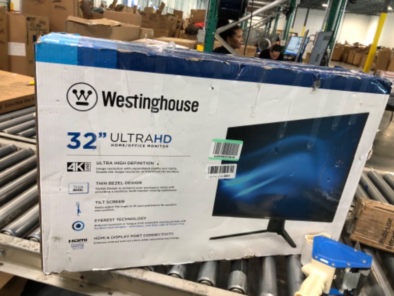 Photo 1 of Westinghouse 32-inch 4K 60Hz Monitor Ultra HD (UHD) 3840 x 2160 IPS LED Home Office Desktop FreeSync PC Computer with EyeRest Technology and Anti-Glare Technology – 8ms Response Time Gray-to-Gray