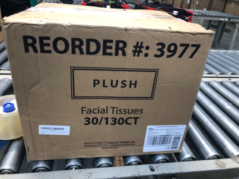 Photo 3 of Plush Facial Tissues 130 Per Box Size 7" X 6.9" 2 Ply,Soft, Smooth, Great for Bathroom, Office, Store, School,Home, Kitchen, Or in Your Car & in Every Room (Family pack Pack of 8, 1040 Tissues total)