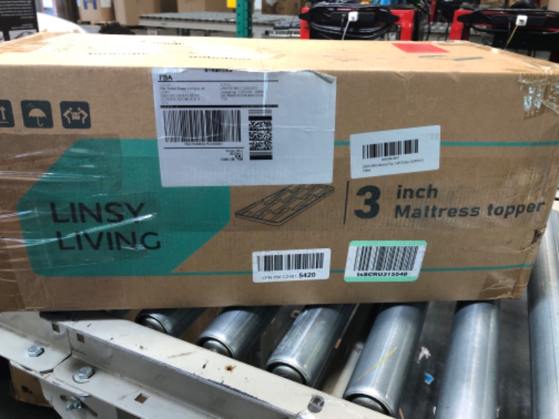 Photo 1 of LINSY LIVING Mattress Topper Twin, 3-Inch Gel Memory Foam Mattress Topper for Twin Size Bed, Supportive High Density Foam for Pain Relief, Breathable and Washable Cover with Straps, CertiPUR-US Twin 3 Inches