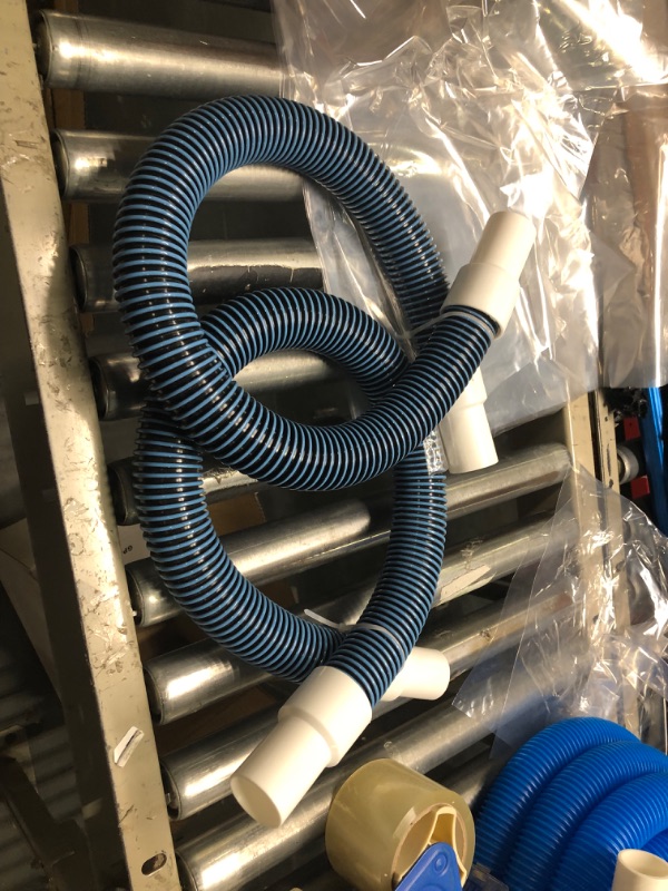 Photo 3 of 
Swimming Pool Vacuum Hose with Kink-Free Swivel Cuff 1.5" Swimming Pool Filter Hose 6FT for Above Ground and Inground Pools with Hose Clamp, PTFE Tape.