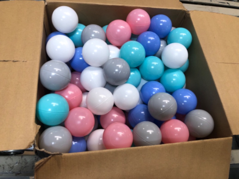 Photo 1 of LANGXUN Soft Plastic Ball Pit Balls - Plastic Toy Balls for Kids - Ideal Baby Toddler Ball Pit, Ball Pit Play Tent, Baby Pool Water Toys, Kiddie Pool, Party Decoration, Photo Booth Props 50pcs 