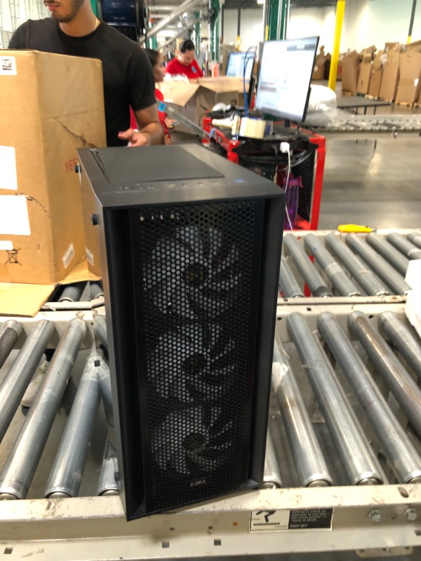 Photo 1 of BitFenix Nova Mesh SE TG ARGB Edition High Airflow PC Gaming Case, Black/Black Mesh ATX 4xARGB Fans Pre-Installed 6+6 Controller (LED/PWM System) Temper Glass Aura SYNC/Mystic Light/RGB Fusion 2.0