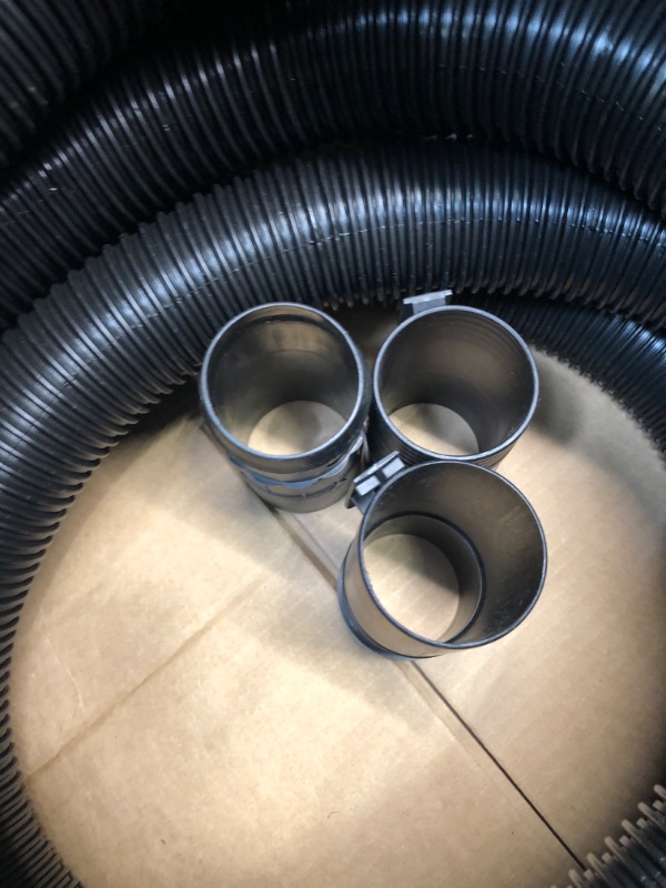 Photo 3 of 2-1/2 in. x 20 ft. Dual-Flex Tug-A-Long Locking Vacuum Hose for RIDGID Wet/Dry Shop Vacuums