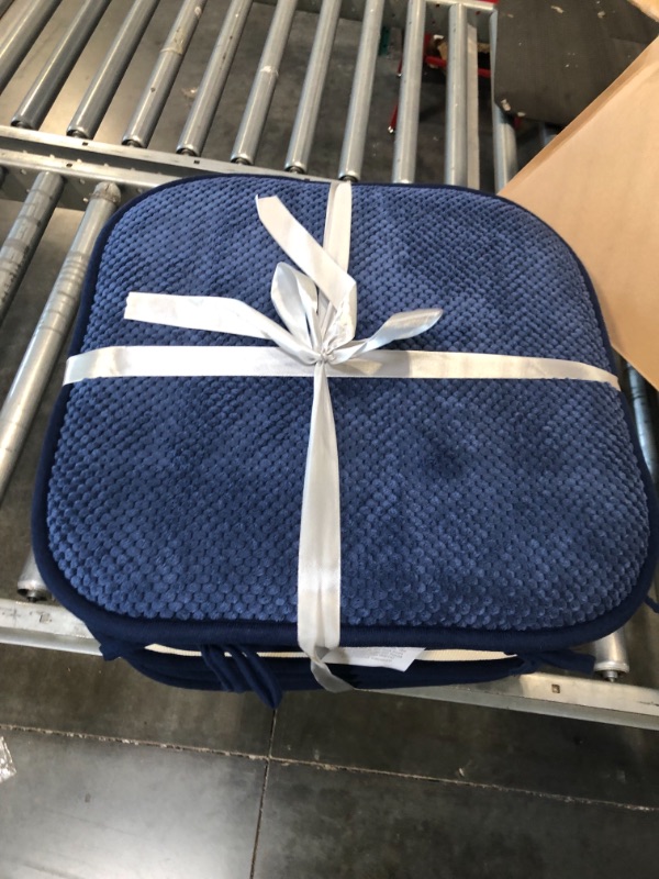 Photo 2 of 16X16 BLUE SEAT CUSHION 4 PK 