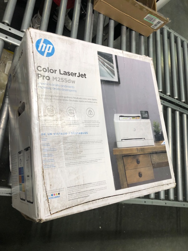 Photo 1 of HP Color Laserjet Pro M255dw Single-Function Wireless Laser Printer, White - Print only - 250-Sheet, 22 ppm, 600x600 dpi, 8.5 x 14, Auto Duplex Printing, Ethernet