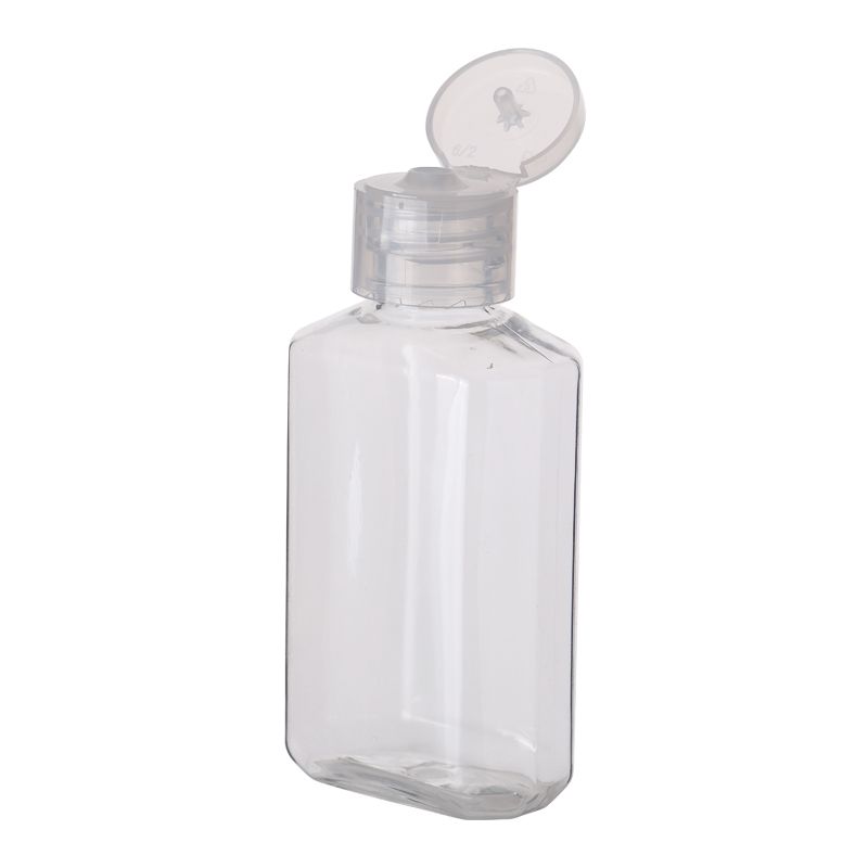 Photo 1 of 2oz Travel Size Bottle, Plastic Clear Travel Bottle for Toiletries, Empty Mini Travel Container with Flip Cap, Leak Proof Refillable Lotion Bottle for Hand Sanitizer, Shampoo