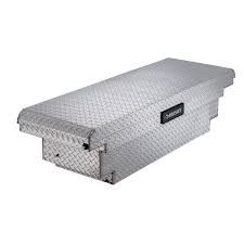 Photo 1 of 61.86 in. Diamond Plate Aluminum Low Profile Mid-Size Crossbed Truck Tool Box