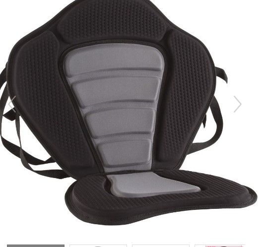 Photo 1 of Yiju Kayak Seat Cushion Canoe Backrest Seat Outdoor Chair Comfortable Padded Seat Pad with Detachable Back for Park Fishing Boat Kayaking Sit in Black