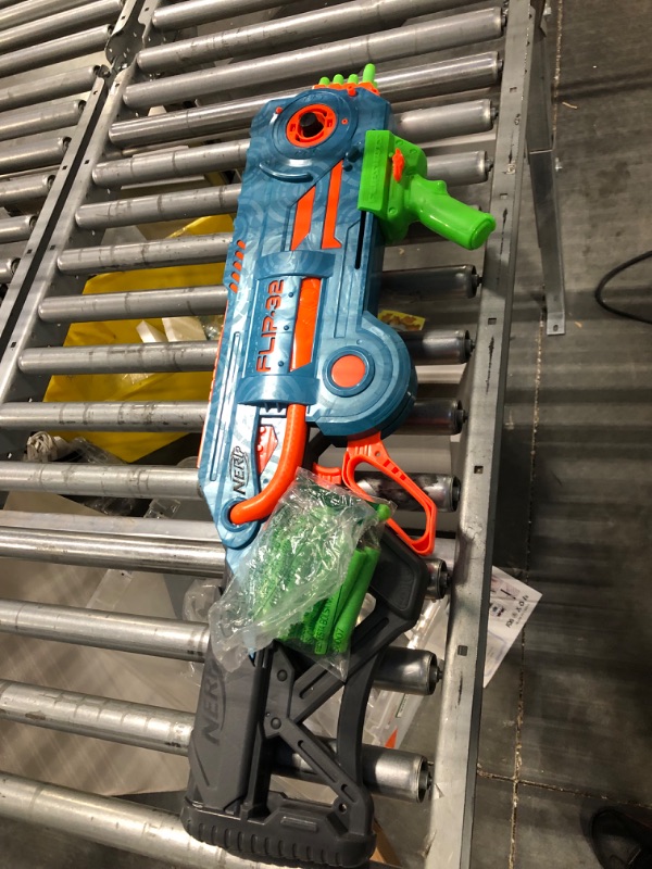 Photo 1 of NERF Elite 2.0 Flipshots Flip-32 Blaster, Rotating Dart Barrels, 32-Dart Capacity, 32 Elite Darts, Toy Foam Blasters, Kids Outdoor Games & Toys for Boys & Girls