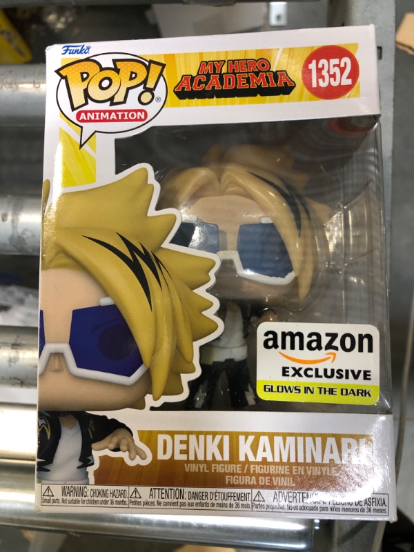 Photo 1 of Funko! Pop Animation: My Hero Academia - Denki Kaminari (Glow in The Dark), Amazon Exclusive