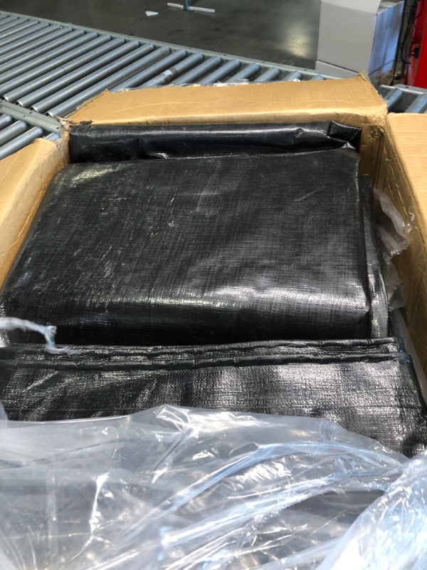 Photo 1 of 25 x 25ft black waterproof tarp