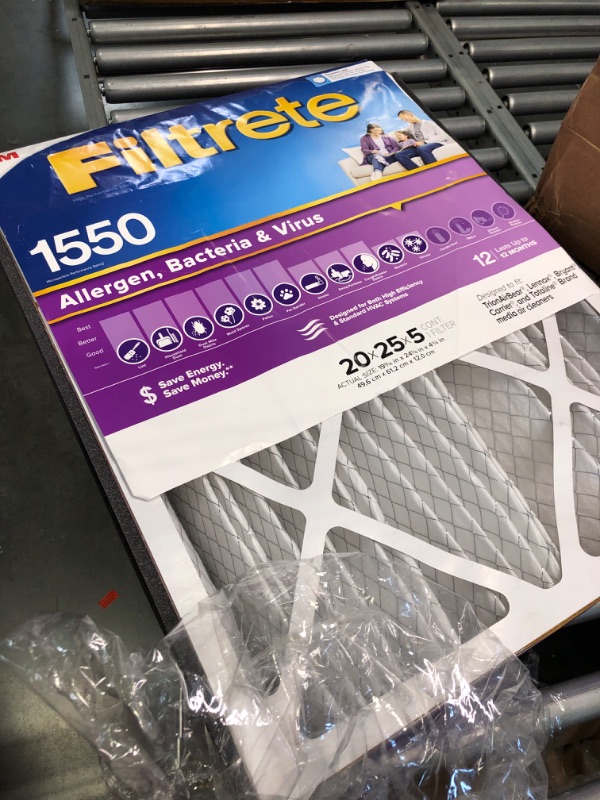 Photo 2 of 3M Filtrete Ultra Allergen Healthy Living Deep Pleat Furnace Filter