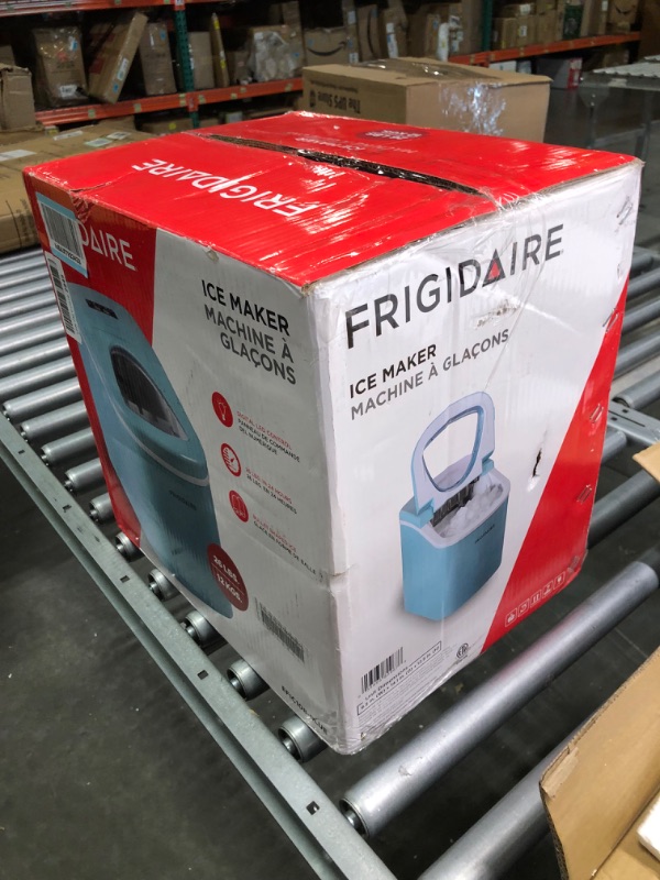 Photo 2 of Frigidaire EFIC108-BLUE Counter-top Portable, Compact Ice Maker, Blue, 26 lb per Day BLUE Maker Compact Ice Maker