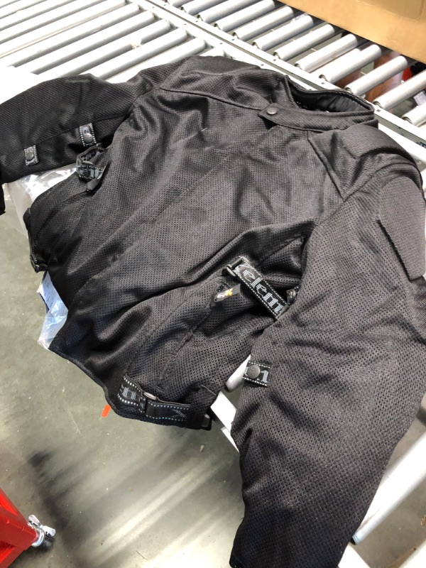 Photo 1 of Xelement CF2157 Men's 'Caliber' Black Mesh Motorcycle Jacket with X-Armor Protection - 2X-Large
