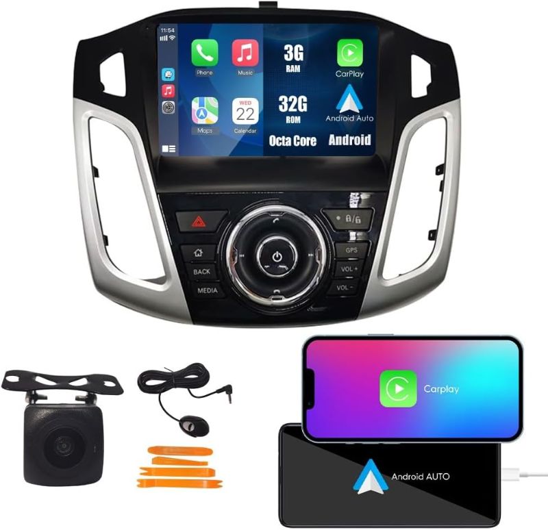 Photo 1 of Android 10 Autoradio Car Navigation Stereo Multimedia Player GPS Radio 2.5D Touch Screen forFord Focus 2012-2017