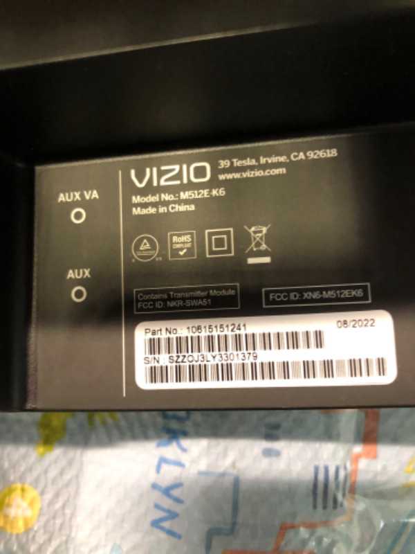 Photo 10 of VIZIO M-Series Elevate 5.1.2 Immersive Sound Bar with 13 High-Performance Speakers, Dolby Atmos, DTS:X, Wireless Subwoofer, Adaptive Height Speakers and Alexa Compatibility, M512E-K6, 2023 Model