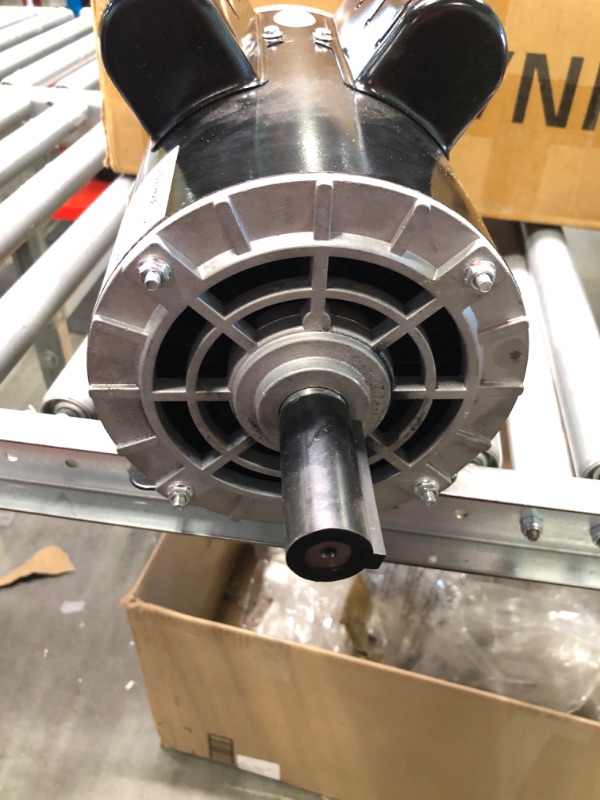 Photo 1 of 5HP Single Phase 143/5T Frame Electric Air Compressor Electric Motor 7/8 inch Shaft 3450RPM 208-230 Volts 60HZ 5HP 7/8" Keyed shaft