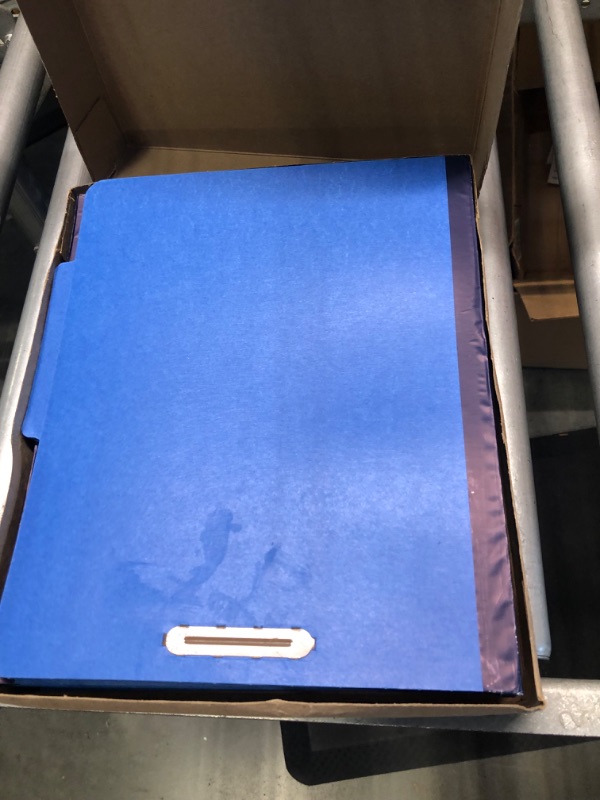 Photo 3 of Pendaflex® Classification Folders, 2 Dividers, 2" Fasteners, Letter, Dark Blue, 10/Box (24132P) & Classification Folders, 2 Dividers, 2" Fasteners, Letter Size, Yellow, 10/Box (24134P) Dark Blue Folders + FOLDER,24134