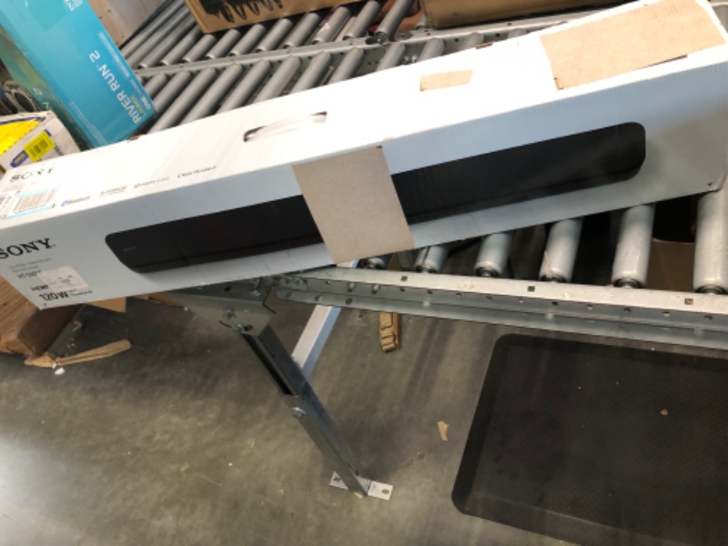 Photo 1 of Sony S100F 2.0ch Soundbar with Bass Reflex Speaker, Integrated Tweeter and Bluetooth, (HTS100F), easy setup, compact, home office use with clear sound black