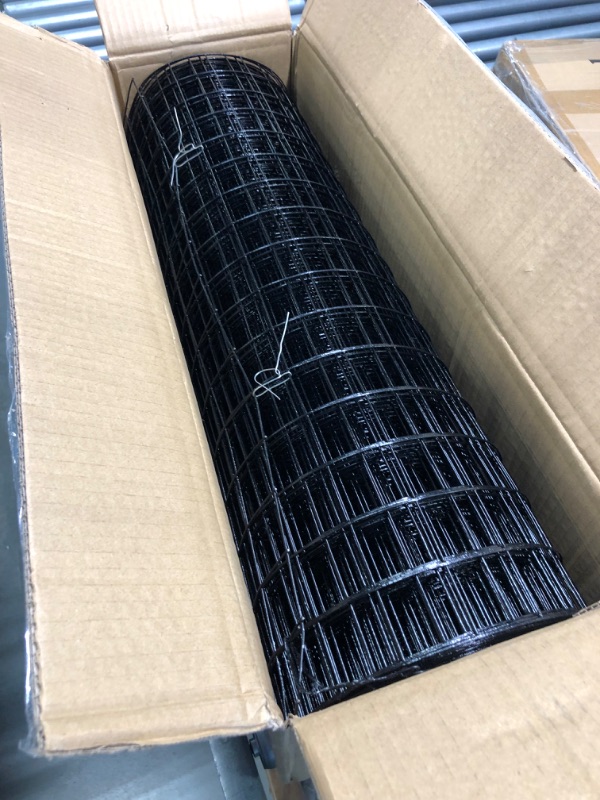 Photo 3 of 24'' x 50' 1.5inch Hardware Cloth 16 Gauge Black Vinyl Coated Welded Fence Mesh for Home and Garden Fence and Home Improvement Project