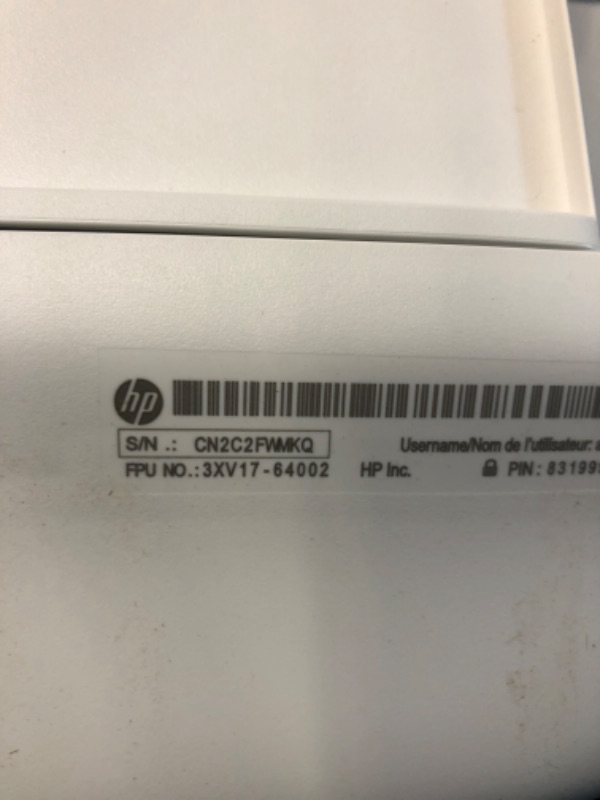 Photo 4 of HP DeskJet 2755e Wireless Color All-in-One Printer with bonus 6 months Instant Ink (26K67A), white