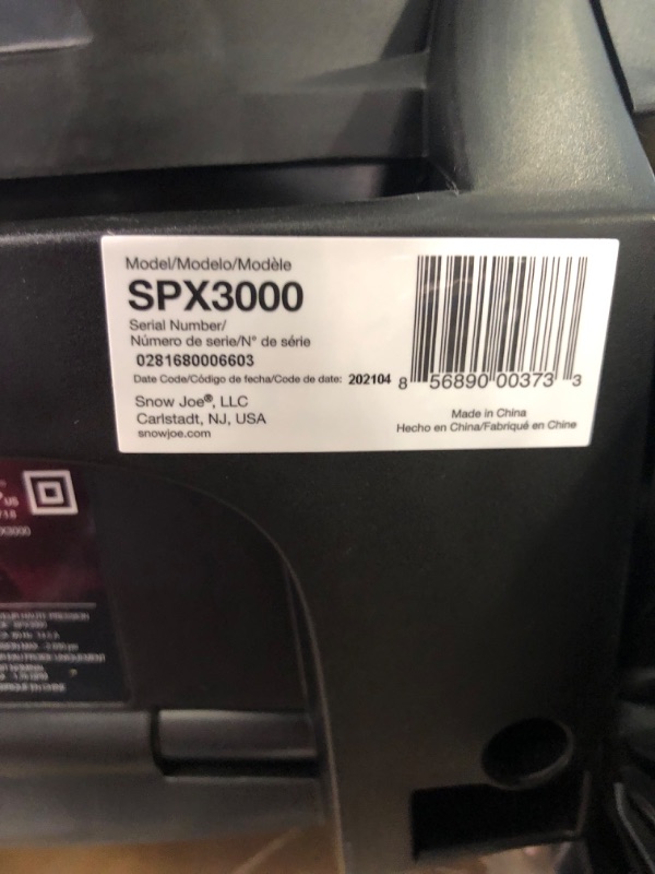 Photo 6 of 2030 MAX PSI 1.76 GPM 14.5 Amp Electric Pressure Washer