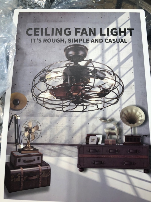 Photo 1 of  Caged Ceiling Fan with Lights