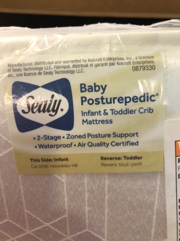 Photo 1 of Sealy baby Posturepedic infant and toddler crib mattress