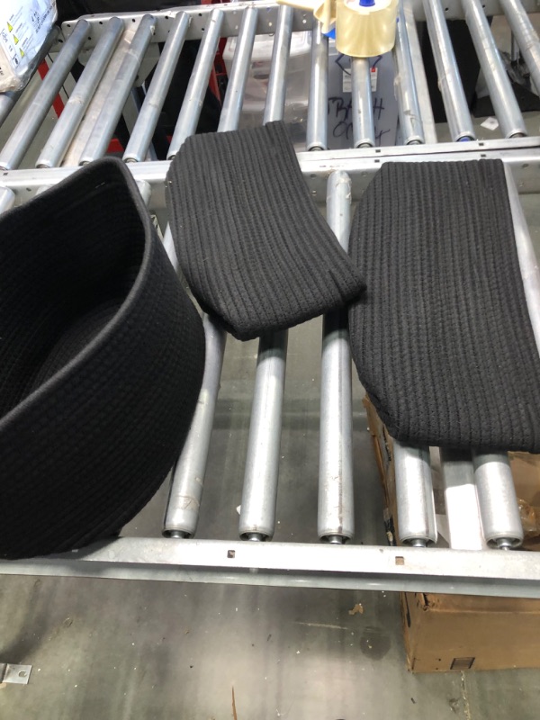 Photo 1 of 3 pack Black Woven Baskets