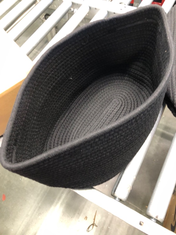 Photo 1 of 3 pack Black Woven Baskets